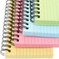 thumbnail image 3 of LNGOOR 4 Pcs Cahier à Spirale à Lignes Horizontales Cahier d'École Blocs Colorés Bloc-Notes de Bureau Papier de Poche Étudiant, 3 of 6