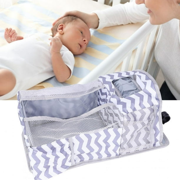 Qiilu Lit Bébé Sac Suspendu Bébé Couches Jouets Rangement Sac Suspendu  Organisateur 