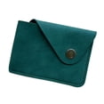 thumbnail image 4 of Cartera tarjetero, pequeño estuche regalo para hombres y mujeres, estilo vintage, compacto, piel sintética. Verde, 4 of 8