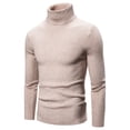 thumbnail image 2 of EGNMCR Chandail à Col Roulé pour Hommes, Chandails en Molleton pour Hommes, Chemise de Base Extensible pour Hommes, Chandail à Col Montant en Tricot, Chandail Coloré pour Hommes, 2 of 9