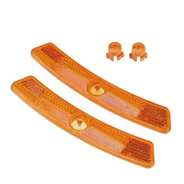 Ofertas Únicas 1 Par de Reflectores para Bicicleta 5"x0.79"x0.47" Reflector de Advertencia para Bicicleta Accesorios Amarillos