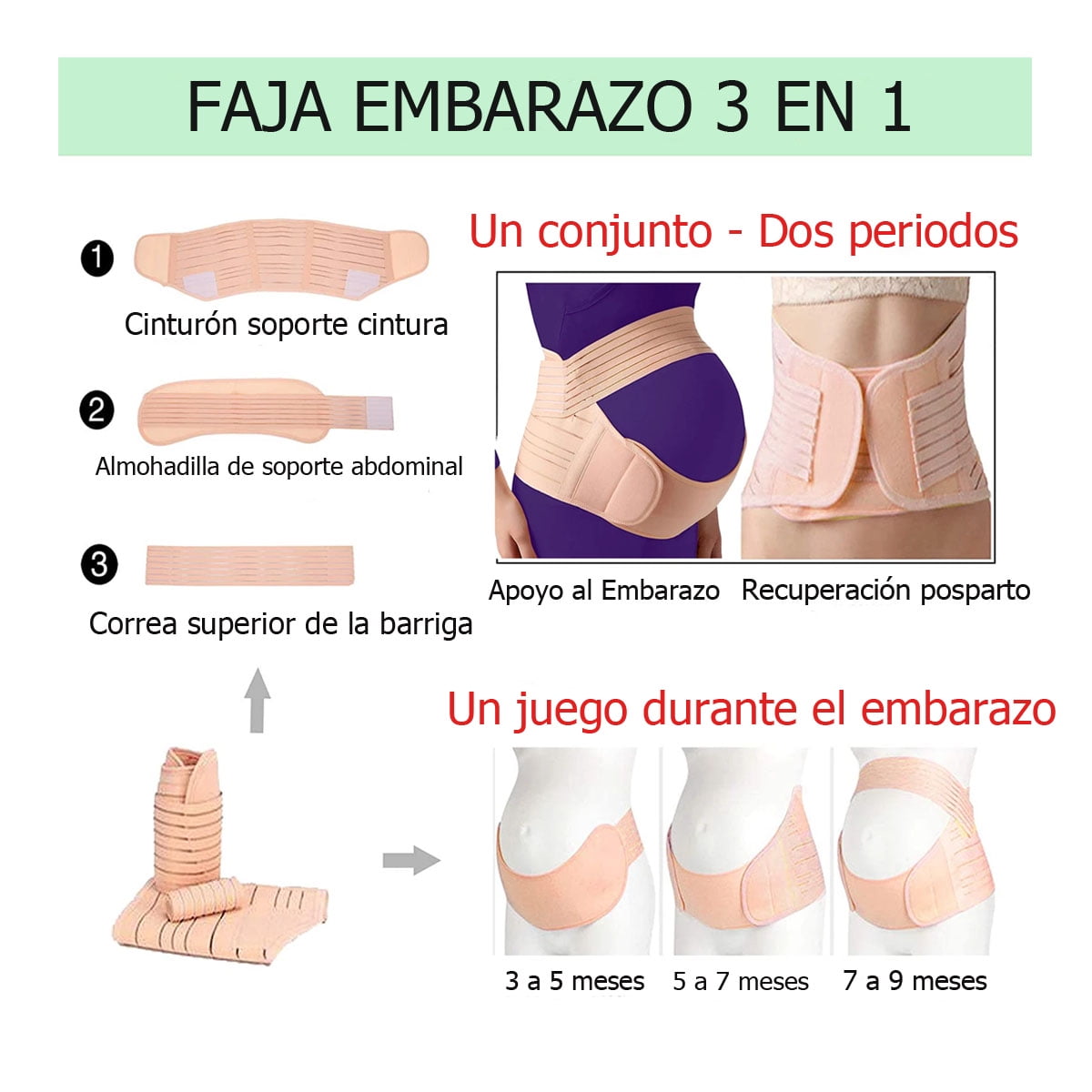 Sosten para panza de embarazada best sale