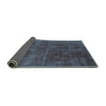 thumbnail image 2 of Ahgly Company Indoor Round Oriental Turquoise Blue Industrial Area Rugs, 4' Round, 2 of 4