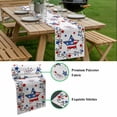 thumbnail image 5 of 4th of July Table Runner - 108 Inch Long, Kitchen Dining Table Runner Dresser Scarves, Independence Day Blue Red Star Firework Farmhouse Decor for Coffee Tables Wedding Party Banquet, 5 of 8