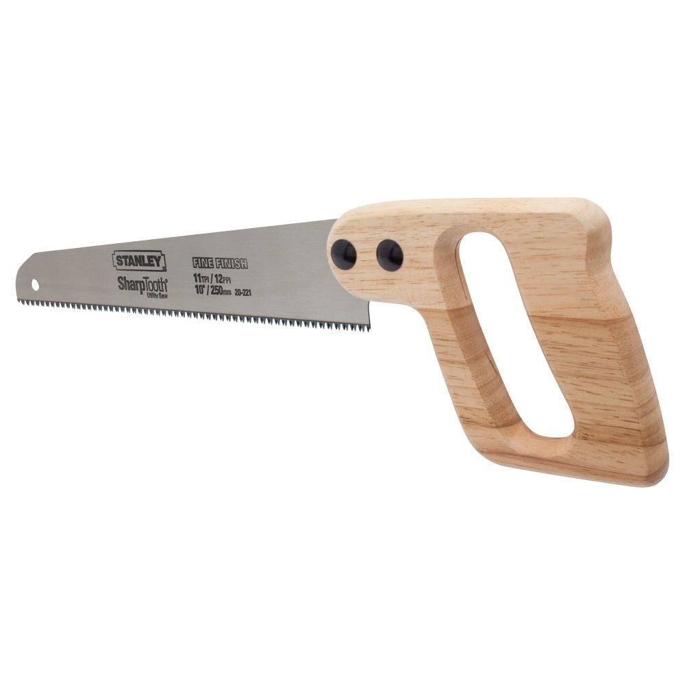 STANLEY 20-221 10-Inch Short Cut Sharp Tooth Hand Saw