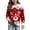 Red, variant on WAYUTE Sweatshirts for Girls Christmas Cartoon All-Over Print Crewneck Sweatshirt Long Sleeve Layering Pullover Kids Fall Casual Holiday,Brown,Size 5-6 Y