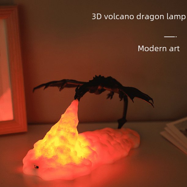 Lámpara de cohete con luz de noche LED con impresión 3D, regalos, productos creativos electrónicos, adornos, luz de noche LED