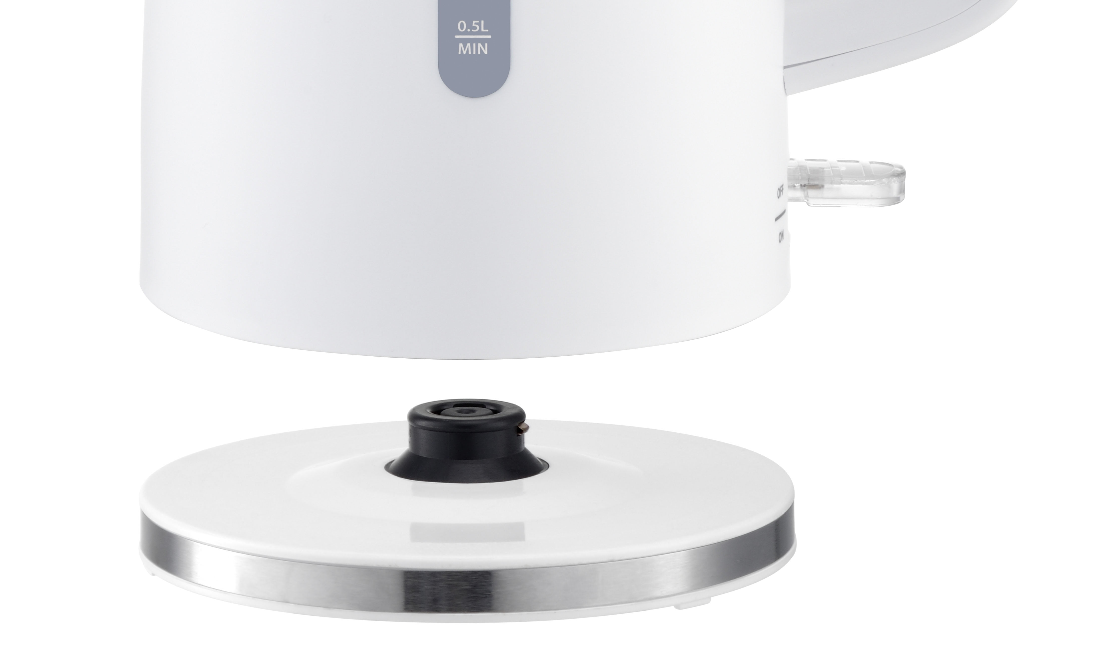 Mainstays 1.7L Electric Kettle with Auto Shut-Off, White