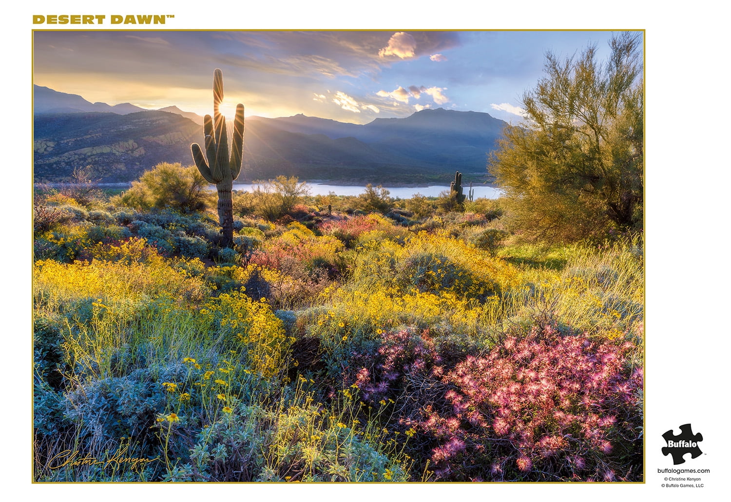 Buffalo Games 1000-Piece Gold Collection Desert Dawn Jigsaw Puzzle
