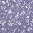 thumbnail image 4 of Collections Etc Floral Scrolling Vine Pattern Rod Pocket Top Window Drapes, 4 of 4