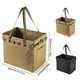 thumbnail image 3 of Yuarrent Bolsa de tela Oxford para leña, bolsa plegable para troncos de fogata, bolsa de almacenamiento, contenedor para patio trasero para el hogar, carpas Negro Yuarrent OD023360-02, 3 of 6