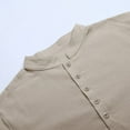 thumbnail image 6 of JLFKNG Mens Shirts Fashion Embroidered Shirts For Men Solid Color Breathable Loose Fit Travel Robe Comfy Summer Clothes, 6 of 7
