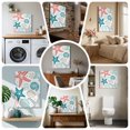 thumbnail image 6 of Ships Next Day Canvas Wall Art 8"x8",Red Teal Starfish Coastal Wood Framed Canvas Print Painting,Summer Beach Nautical Coral Sea Ready to Hang Small Picture Wall Decor for Bathroom Nursery Kitchen, 6 of 9