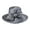Grey, variant on ChicHeadwear Big Bow Rhinestone Trim Braid Hat - Silver