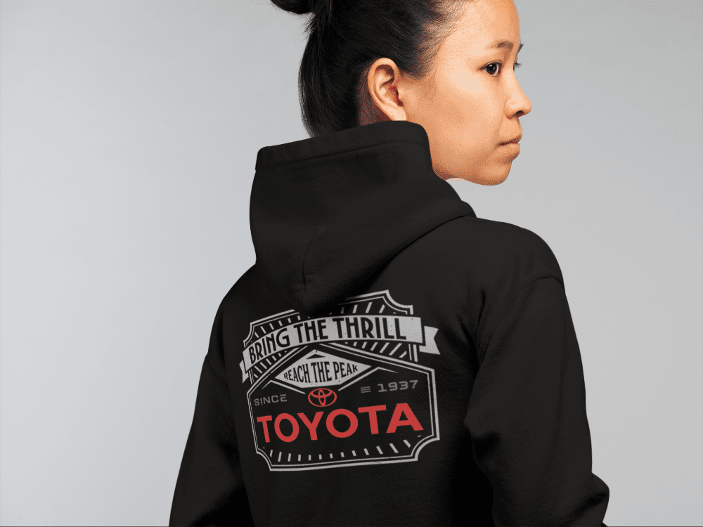Toyota Zip-Up Hoodie-Bring the Thrill Off Road Gear