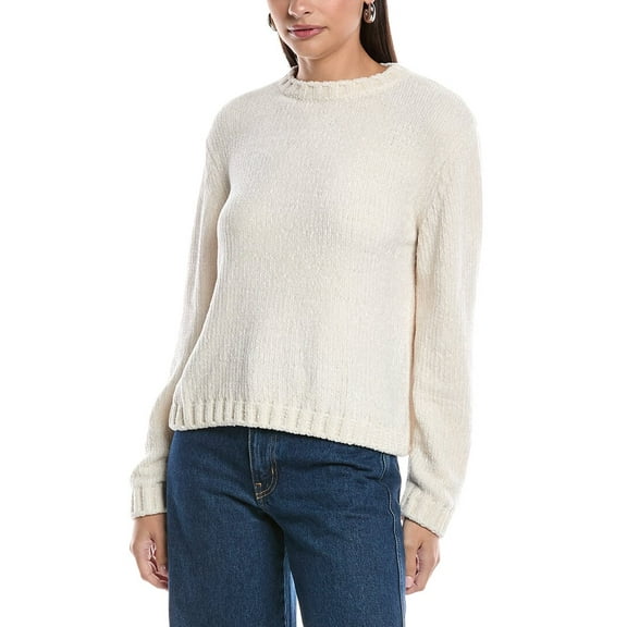 Bella Dahl womens Crew Neck Sweater, xs, White