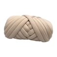 thumbnail image 1 of yuksok Chunky Yarn Comfortable Lightweight Durable Polyester Breathable Hand Knit for Khaki, 1 of 9