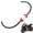 Red, variant on Reusable Motorcycle Fuel Filter with Transparent Glass Bowl, High Flow Universal Fit, Washable Alloy Filter with Installation Kit