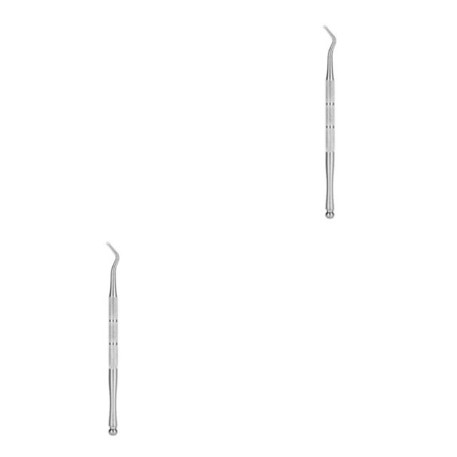 Seitruly Home Salon Spa Acero inoxidable Nail Lifter Mujeres Hombres Portable Reutilizable Ingrown Toenail Lifters Herramienta de limpieza Tipo Tipo 1 2piezas