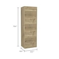 thumbnail image 4 of Depot E-Shop  Portugal Armoire, Light Oak & Black, 4 of 5