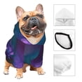 thumbnail image 4 of Bingfone Purple And Green Glitter Dog Clothes Hoodie, Pet Winter Coat,Puppy Sweatshirts For Small Dogs Boy Girl,Suitable For All Breeds-Small, 4 of 9