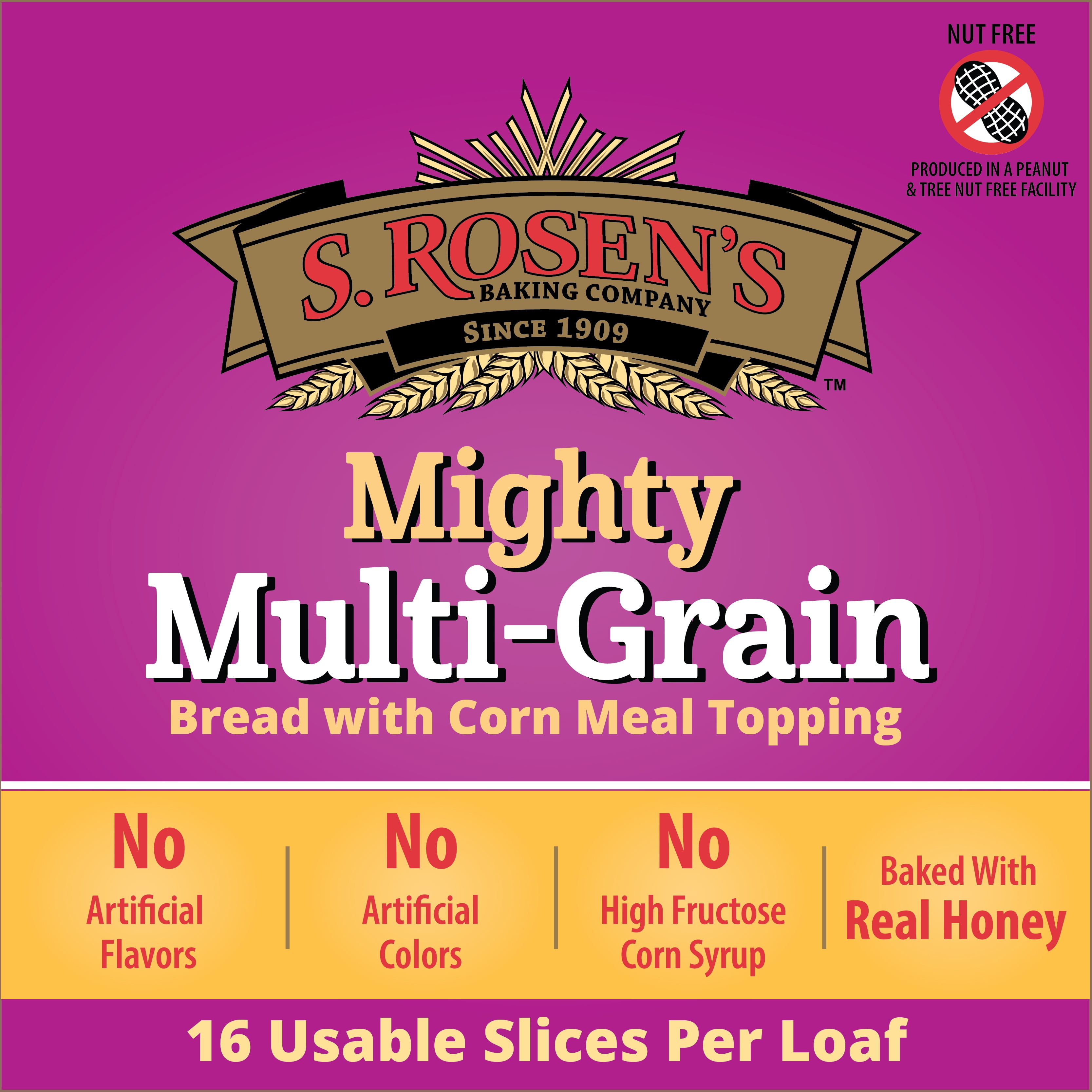 S. Rosen's Multi-Grain Bread Loaf, Fresh 24 oz.