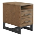 thumbnail image 2 of Intercon Furniture Eden 16" Modern Wood and Metal Chairside Table in Brown, 2 of 2