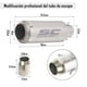 thumbnail image 3 of Escape de Moto IOAGSVW Acero Inoxidable 51mm Universal para Motos, Dirt Bikes, Street Bikes, Scooter, 3 of 7