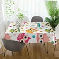 thumbnail image 6 of GZHJMY Owl Tablecloth, Rectangle Waterproof Washable Polyester Table Cover for Picnic Dinner Holiday Party Decor, 60 x 108 Inch, 6 of 7