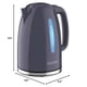 thumbnail image 3 of BLACK+DECKER Hervidor Eléctrico 1500W 1,7L, Gris con Apagado Automático, 3 of 5