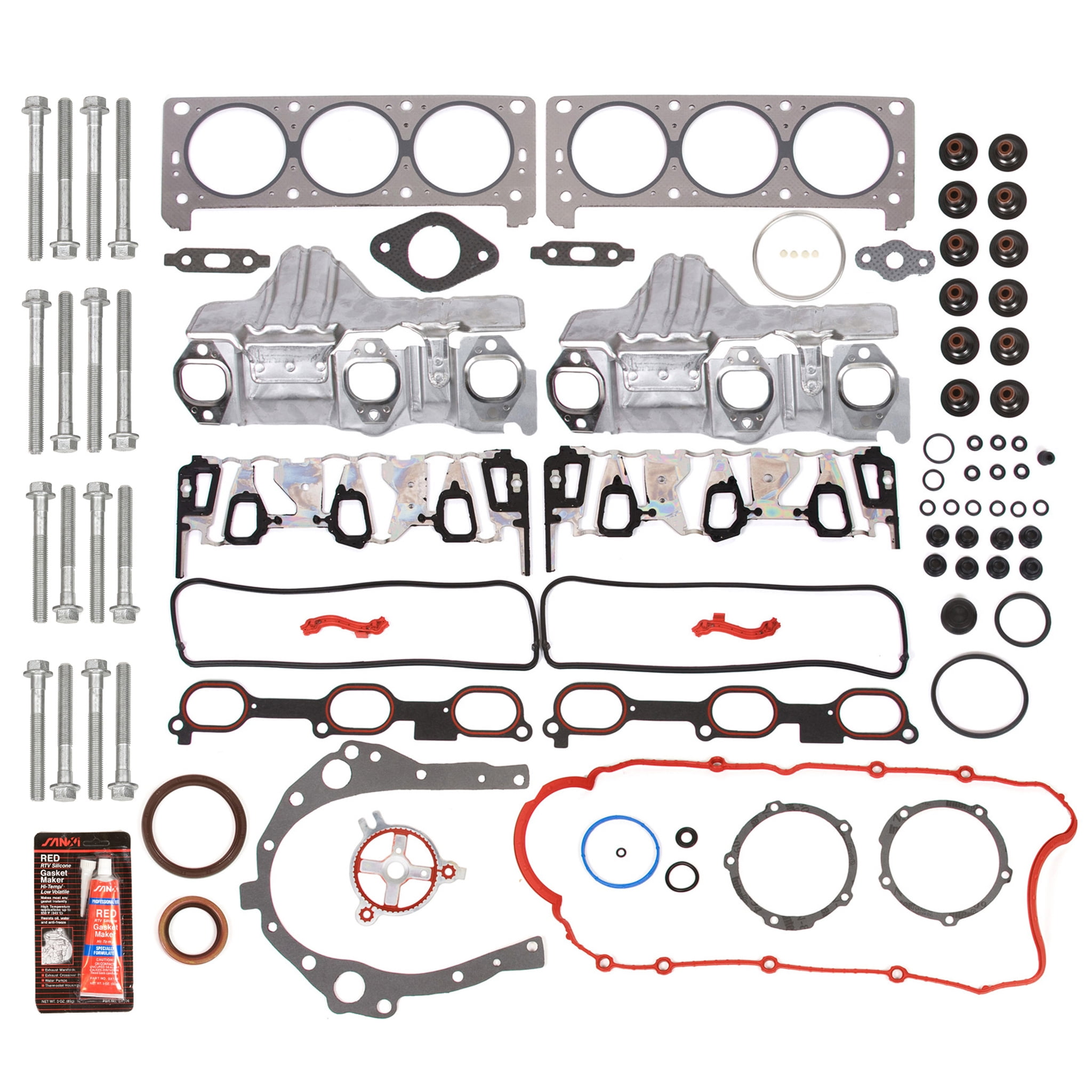 Evergreen FSHB810435 Full Gasket Set Head Bolts Fit 0407 Chevrolet