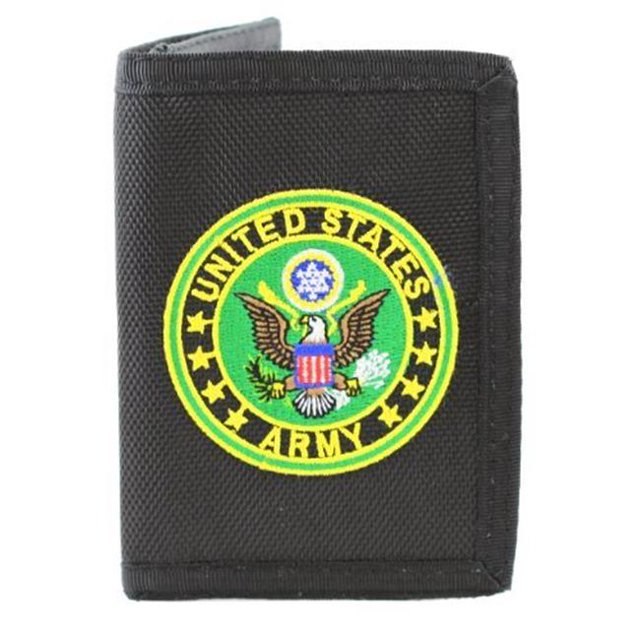 U.S. Military Merchandise WL0003 Nylon Wallet with Army Symbol Patch