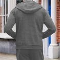 thumbnail image 3 of guisaled Zip Up Hoodie Men Casual Waffle Lightweight Fitted Full Zip Hooded Sweatshirts Drawstring Patchwork Cardigan Jackets Sales, 3 of 6