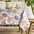 thumbnail image 3 of Easter Tablecloth 60×84 Inch Rectangular, Watercolor Easter Eggs Washable Table Cover for Party Picnic Dinner Decor, 3 of 6