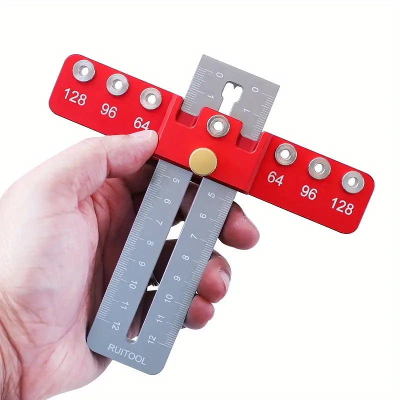 Woodworking Drill Punch Locator Jig Hole Punch Tool For Handles And Pulls Hole Drill Guide Cabinet Handle Knob Template Locator