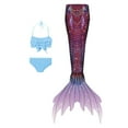 thumbnail image 1 of Maillot de Bain Trois Pièces pour Enfants avec une Queue de Poisson Sans Bretelles, 1 of 2
