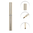 thumbnail image 3 of Unique Bargains 1 Pc Round Head Lip Brush for Business Travel Gold Tone Synthetic Fiber Hair Aluminum Tube, 3 of 5