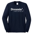 thumbnail image 2 of Dreamin' Dr Martin Luther King Jr. 1963 Mens Long Sleeve Shirt, Navy, Large, 2 of 3
