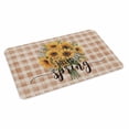thumbnail image 2 of Sunflower Door Mat&nbsp;Indoor Outdoor Entrance, Non Slip Rug for Kitchen Bathroom Entryway Rug, Brown Plaid Spring Floral Summer Botanical Washable Doormat Floor Mat 20x31.5 Inch, 2 of 8
