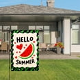 thumbnail image 3 of Amhnf Hello Summer Watermelon Garden Flag For Home Outdoor Garden Yard Decor 12x18 inch, 3 of 5