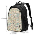 thumbnail image 5 of Daiia Famous Places Pattern USB Charging Backpack for Men and Women, Anti-Theft Backpack,Travel Backpack,School Backpack,College Backpack,Laptop Backpack, 5 of 7