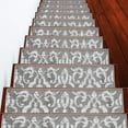 thumbnail image 1 of Floral Collection Contemporary, Cozy, Vibrant and Soft Stair Tread Mats & Rugs, 9'' x 28'', 1 of 8