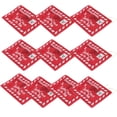 thumbnail image 3 of EeaseMX WINOMO - Adorno navideño con bordado de sobre de fieltro y carta a Papá Noel, 10 piezas (rojo), 3 of 7