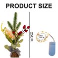 thumbnail image 2 of 1 pieza de mini adornos para árboles de Navidad, plantas en macetas, escena de arreglo de escritorio, decoraciones de simulación, árbol pequeño de Navidad, 2 of 5