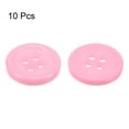 thumbnail image 3 of Uxcell 10Pcs 20L Sewing Buttons 1/2"(12.5mm) Resin Round Flat 4-Hole Craft Buttons for Sewing Clothing DIY, Light Pink, 3 of 5