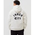 thumbnail image 3 of Honor The Gift Men's Chainstitch Embroidered Inner City Insulated Puff Hoodie (Medium, White), 3 of 6