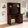 thumbnail image 2 of Bush Furniture Cabot 48" Computer Desk and Hutch, Harvest Cherry, 2 of 10