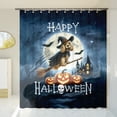 thumbnail image 3 of Happy Halloween Cocker Spaniel Witch Pumpkins Bats Shower Curtain Cockers Dog Lover Gifts Waterproof Bathroom Bathtub Curtain - 13012, 3 of 5