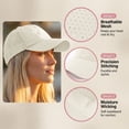 thumbnail image 3 of Karight Womens Ponytail Baseball Cap Adjustable High Messy Bun Ponycap Quick Drying Trucker Hats, 3 of 9