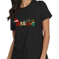 thumbnail image 2 of Christmas Shirts for Women Christmas Tree T-Shirt  Letter Graphic Tees Tops, 2 of 6